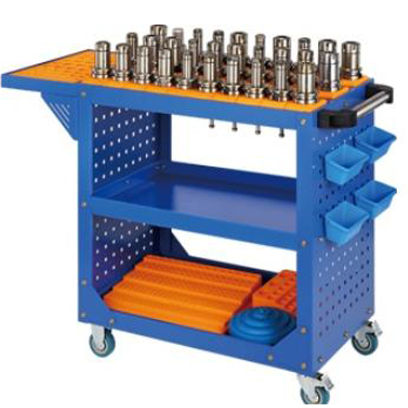 CNC 파란색 천공 패널 도구 카트